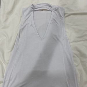 White cutout tank